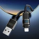 Зарядний кабель USB-Lightning для iPhone / Провід шнур Юсб Лайтнінг для зарядки айфона Apple пристроїв 1,2м Black UL1 - зображення 5