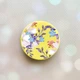 Держатель для смартфона / планшета попсокет Popsocket Желтый :: Цветочный рисунок (принт 272) - изображение 1