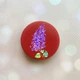 Держатель для смартфона / планшета попсокет Popsocket Красный :: Сирень (принт 280) - изображение 1
