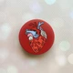Держатель для смартфона / планшета попсокет Popsocket Красный :: Сердце Анатомия (принт 250) - изображение 1