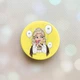 Держатель для смартфона / планшета попсокет Popsocket Желтый :: Украинка со сладостями (принт 175) - изображение 1