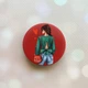 Держатель для смартфона / планшета попсокет Popsocket Красный :: Девушка в зеленом (принт 224) - изображение 1