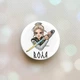 Держатель для смартфона / планшета попсокет Popsocket Белый :: Украинская защитница (принт 170) - изображение 1
