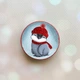 Держатель попсокет popsocket красный для смартфона Пингвиненок (принт 157) - изображение 1