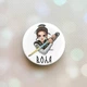 Держатель для смартфона / планшета попсокет Popsocket Белый :: Украинская защитница (принт 169) - изображение 1
