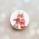 Держатель для смартфона / планшета попсокет Popsocket Белый :: Веселые олени (принт 150) - изображение 1