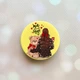 Тримач для смартфона / планшета попсокет Popsocket Жовтий :: Дівчина з ведмедиком (принт 188) - зображення 1