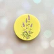 Держатель для смартфона / планшета попсокет Popsocket Желтый :: Веточки лаванды (принт 266) - изображение 1