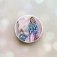 Держатель для смартфона / планшета попсокет Popsocket Белый :: Мама и дочь (принт 56) - изображение 1