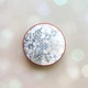 Держатель для смартфона / планшета попсокет Popsocket Красный :: Снежинка (принт 166) - изображение 1