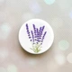 Держатель для смартфона / планшета попсокет Popsocket Белый :: Лаванда (принт 28) - изображение 1