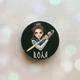 Держатель для смартфона / планшета попсокет Popsocket Черный :: Украинская защитница (принт 169) - изображение 1