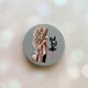 Держатель для смартфона / планшета попсокет Popsocket Серый :: Девушка с кофе (принт 114) - изображение 1