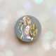 Держатель для смартфона / планшета попсокет Popsocket Серый :: Украинка с колосками (принт 173) - изображение 1