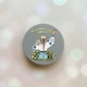 Держатель для смартфона / планшета попсокет Popsocket Серый :: Девушка с лентой (принт 17) - изображение 1