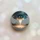 Держатель для смартфона / планшета попсокет Popsocket Серый :: Тарелка UFO (принт 241) - изображение 1