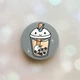 Держатель для смартфона / планшета попсокет Popsocket Серый :: Коктейль Единорог (принт 96) - изображение 1