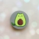 Держатель для смартфона / планшета попсокет Popsocket Серый :: Котик Авокадо (принт 306) - изображение 1