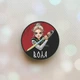 Держатель для смартфона / планшета попсокет Popsocket Черный :: Украинская защитница (принт 171) - изображение 1