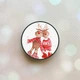 Держатель для смартфона / планшета попсокет Popsocket Черный :: Веселые олени (принт 150) - изображение 1