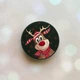 Держатель для смартфона / планшета попсокет Popsocket Черный :: Зимний олененок (принт 149) - изображение 1