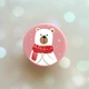 Держатель для смартфона / планшета попсокет Popsocket Розовый :: Мишка (принт 146) - изображение 1
