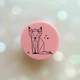 Держатель для смартфона / планшета попсокет Popsocket Розовый :: Лиса (принт 126) - изображение 1