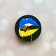 Держатель для смартфона / планшета попсокет Popsocket Черный :: Губы. Пуля (принт 264) - изображение 1