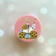 Держатель для смартфона / планшета попсокет Popsocket Розовый :: Девушка с лентой (принт 25) - изображение 1