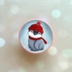 Держатель для смартфона / планшета попсокет Popsocket Розовый :: Пингвинчик в шапочке (принт 157) - изображение 1