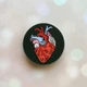 Держатель для смартфона / планшета попсокет Popsocket Черный :: Сердце Анатомия (принт 250) - изображение 1