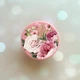 Держатель для смартфона / планшета попсокет Popsocket Розовый :: Розовые цветы (принт 287) - изображение 1