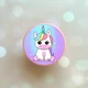 Держатель для смартфона / планшета попсокет Popsocket Розовый :: Единорог (принт 103) - изображение 1