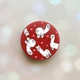 Держатель для смартфона / планшета попсокет Popsocket Красный :: Ламы (принт 95) - изображение 1