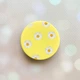 Держатель для смартфона / планшета попсокет Popsocket Желтый :: Фон ромашки (принт 41) - изображение 1
