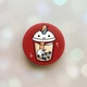 Держатель для смартфона / планшета попсокет Popsocket Красный :: Коктейль Единорог (принт 96) - изображение 1