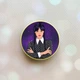 Держатель для смартфона / планшета попсокет Popsocket Желтый :: Девушка с косичками. Венздей (принт 208) - изображение 1