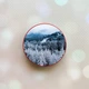 Держатель для смартфона / планшета попсокет Popsocket Красный :: Зимние горы (принт 164) - изображение 1