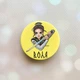 Держатель для смартфона / планшета попсокет Popsocket Желтый :: Украинская защитница (принт 169) - изображение 1