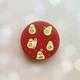 Держатель для смартфона / планшета попсокет Popsocket Красный :: Авокадо на отдыхе (принт 302) - изображение 1