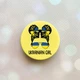 Тримач для смартфона / планшета попсокет Popsocket Жовтий :: Українська дівчина (принт 113) - зображення 1
