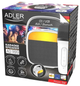 Портативна колонка Adler AD1199 Bluetooth/SD/USB/AUX з мікрофоном та функцією караоке White (5905575902382) - зображення 6