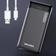 Повербанк на 10000 mah з індикатором заряду, 2хUSB / Powerbank / Портативний зарядний пристрій AWEI R37K (L) - зображення 2