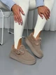Женские зимние слипоны ShoesBand Бежевые натуральная замша 41 (26 см) (S57091з) - изображение 1