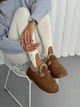 Женские зимние слипоны ShoesBand Рыжие натуральная замша 38 (24-24,5 см) (S57091-1з) - изображение 5