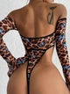 Жіночий сексуальний боді Sexy S/M леопардовий (8-173) - изображение 3