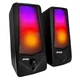Комп'ютерна акустика колонки для ПК JEDEL S523 |2x3W, BT5.0, AUX| з RGB підсвічуванням Black - зображення 1