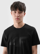 T-shirt męski bawełniany 4F 4FWMM00TTSHM2257-20S L Czarny (5905700343646) - obraz 7