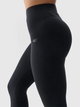 Legginsy sportowe damskie z wysokim stanem 4F 4FWMM00TTIGF195-20S XL Czarne (5904698999286) - obraz 4