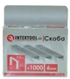 Скоба INTERTOOL каленая 6мм, уп. 1000шт., ширина 11.3мм*сечение 0.70мм - изображение 1